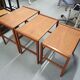Mid-century teak nesting tables, The Netherlands 1950's