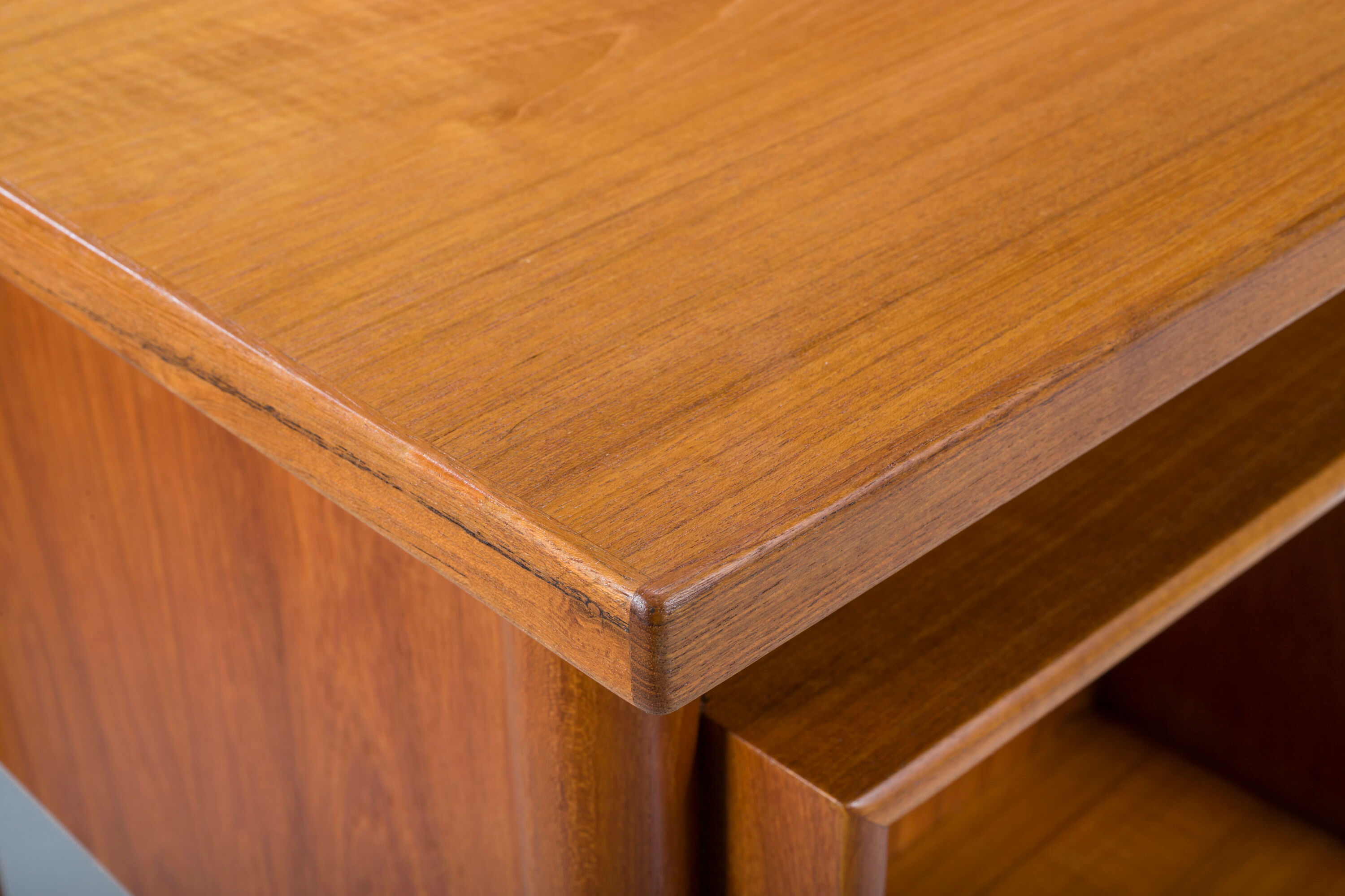 Mid-century Danish teak desk by HP Hansen, 1960s