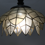 Vintage lotus flower mother-of-pearl hanging lamp