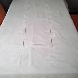 Linen tablecloth with embroidery and openwork 1.55 x 2.75 m
