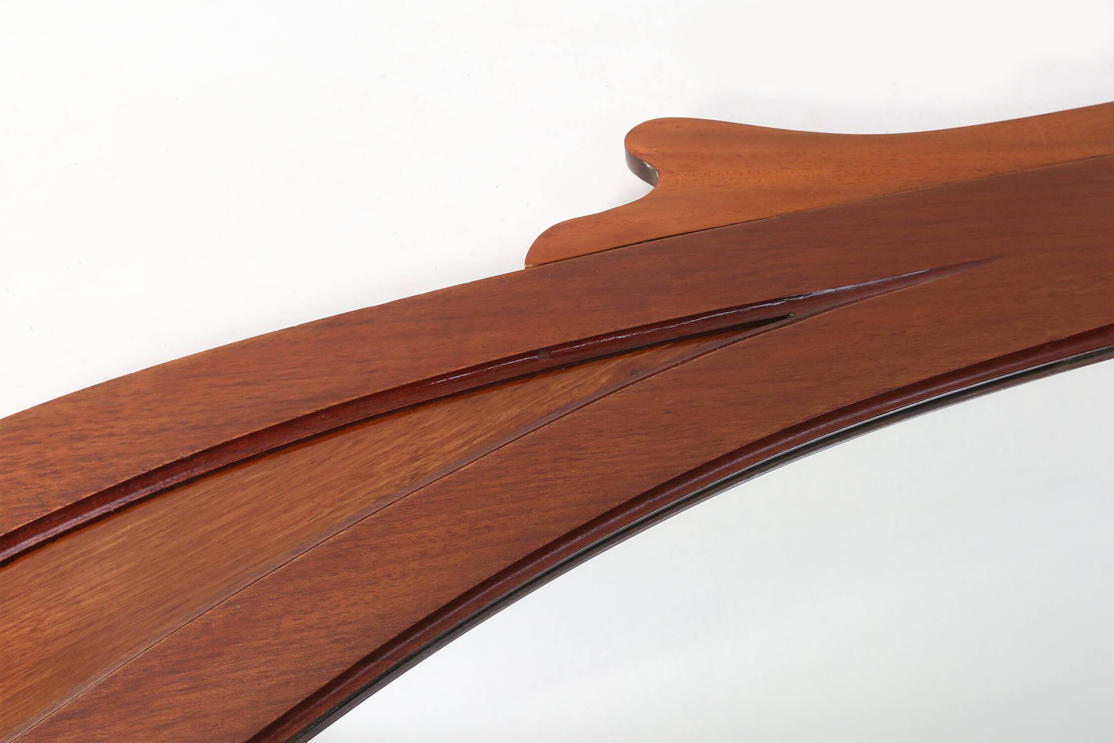 Large hand carved Art Nouveau chimney mirror, France ca. 1910