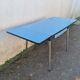 Blue formica table from 1970