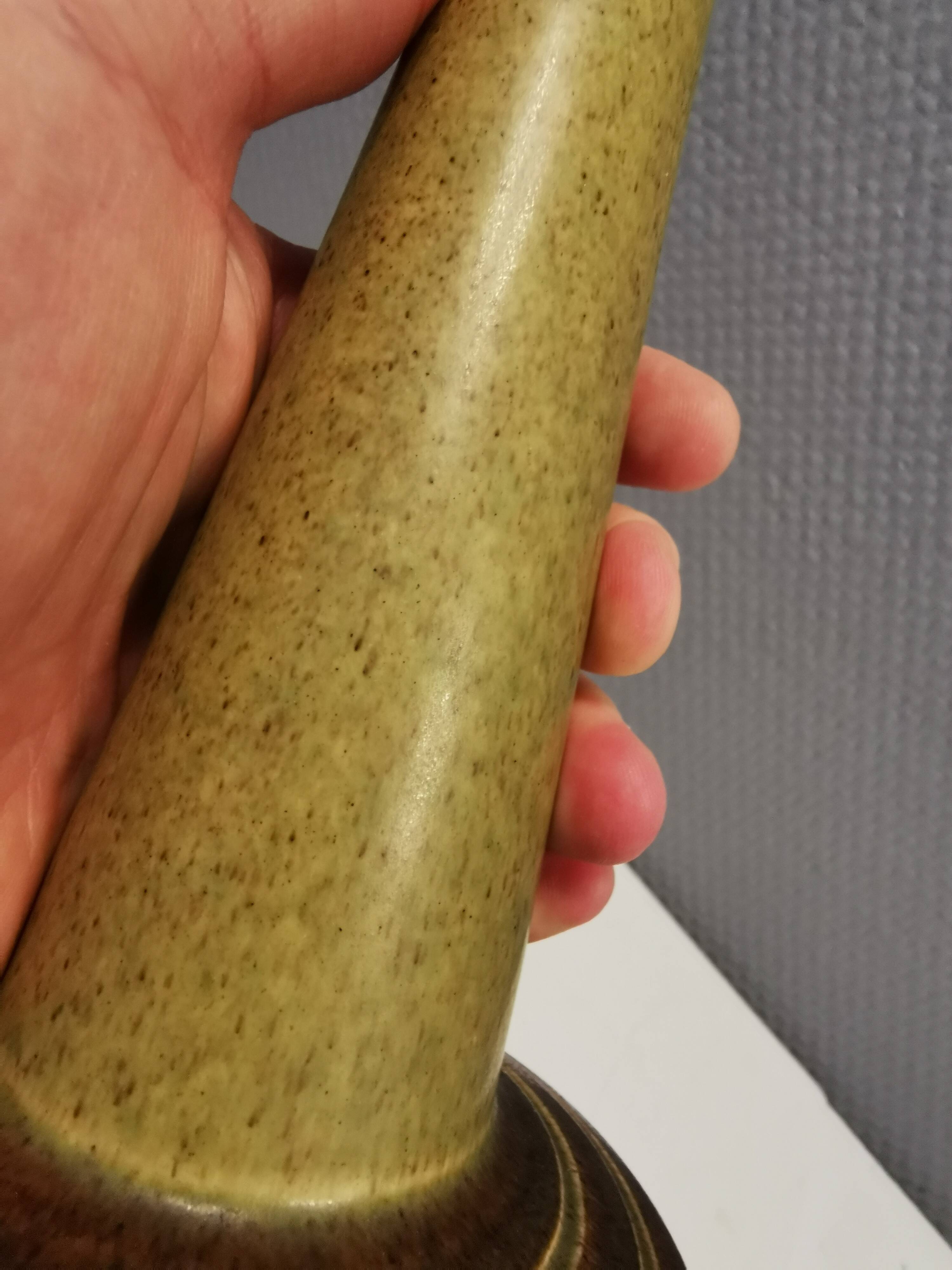 Table lamp from P.M ceramics, Denmark 1970s.