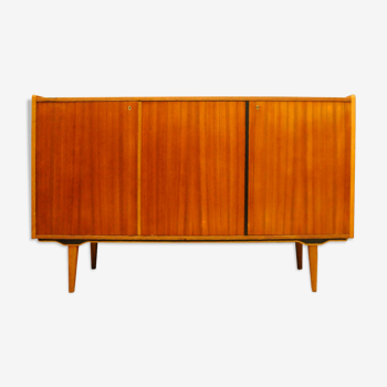 Sideboard, voluminous teak chest of drawers