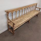 Patinated church pew