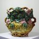 Important antique cache-pot in Onnaing barbotine "Pumpkin" from the early 20th century.