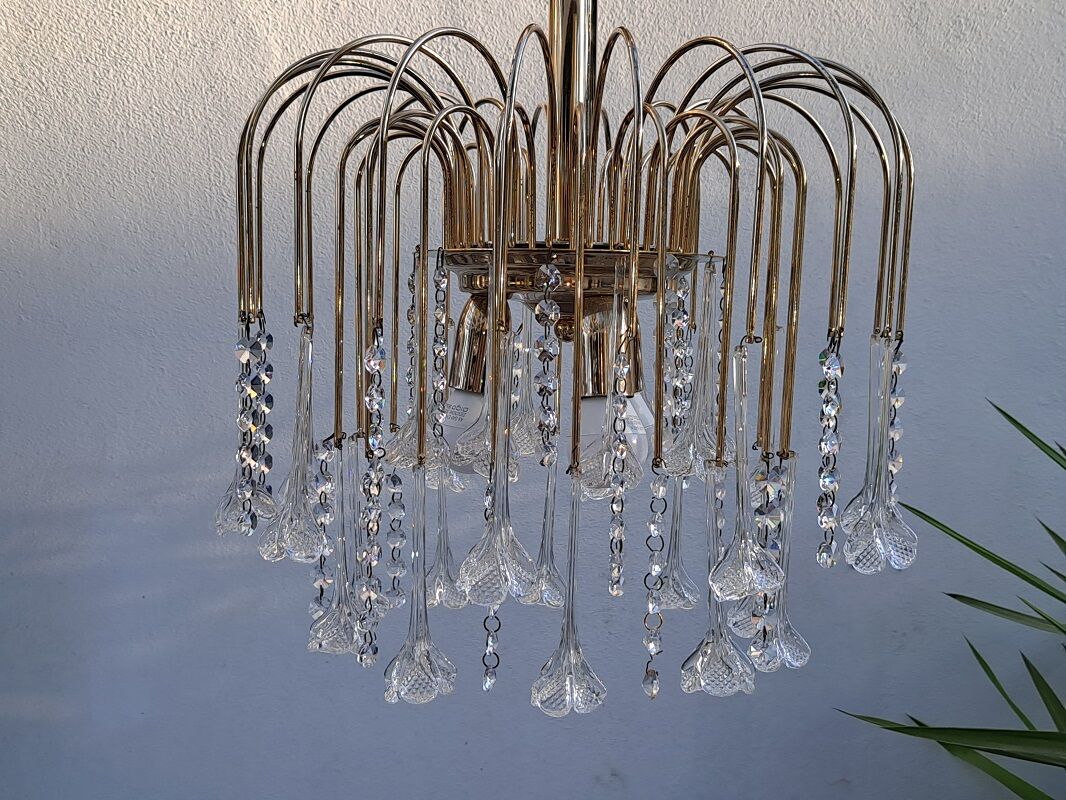 Vintage Murano Waterfall Chandelier
