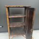burnt bamboo wardrobe and grass cloth