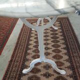 Marble and cast iron bistro table