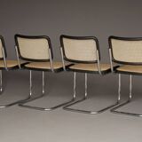 S32 Dining Chairs by Marcel Breuer for Thonet. 1980s. Set of 4
