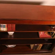 Large Open Mahogany Bookcase Of2.41 Meters Long—19th Century