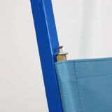Mid-century Blue Wooden Foldable Stroller, 60s