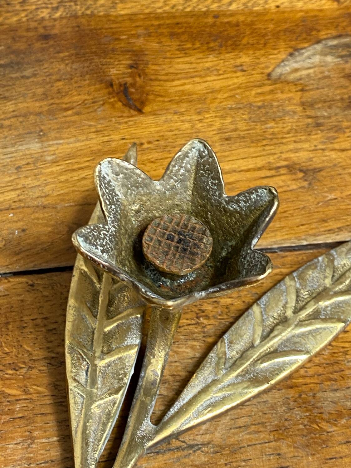 Bronze flower ashtray