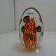 Press paper egg flowers millefiori glass