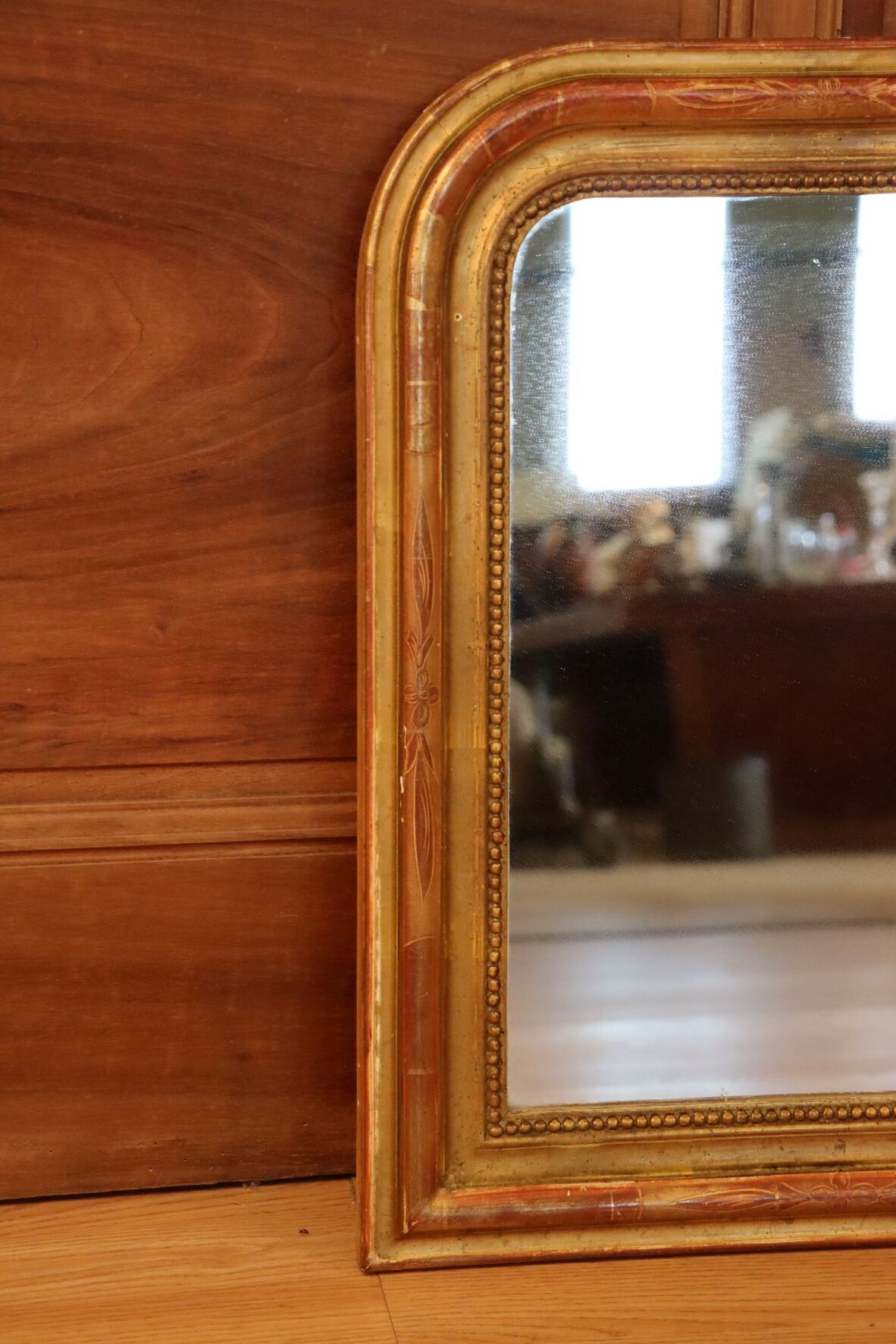 Louis philippe doré gold leaf mirror