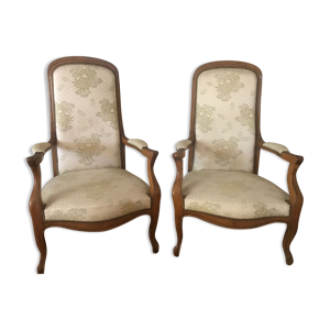 lot de 2 fauteuils voltaire