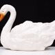Antique Capodimonte Ceramic Swan jardiniere 1880