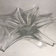 Former center of table crystal Lorraine France shape star vintage cup
