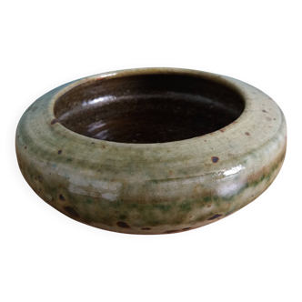 Stoneware bowl signed Fontgombault
