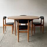 1960s Mid-Century dining table and dining chairs by Schreiber Furniture