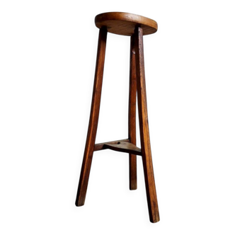 Rustic wooden stool