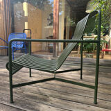 Low Palissade armchair in green metal by Bouroullec