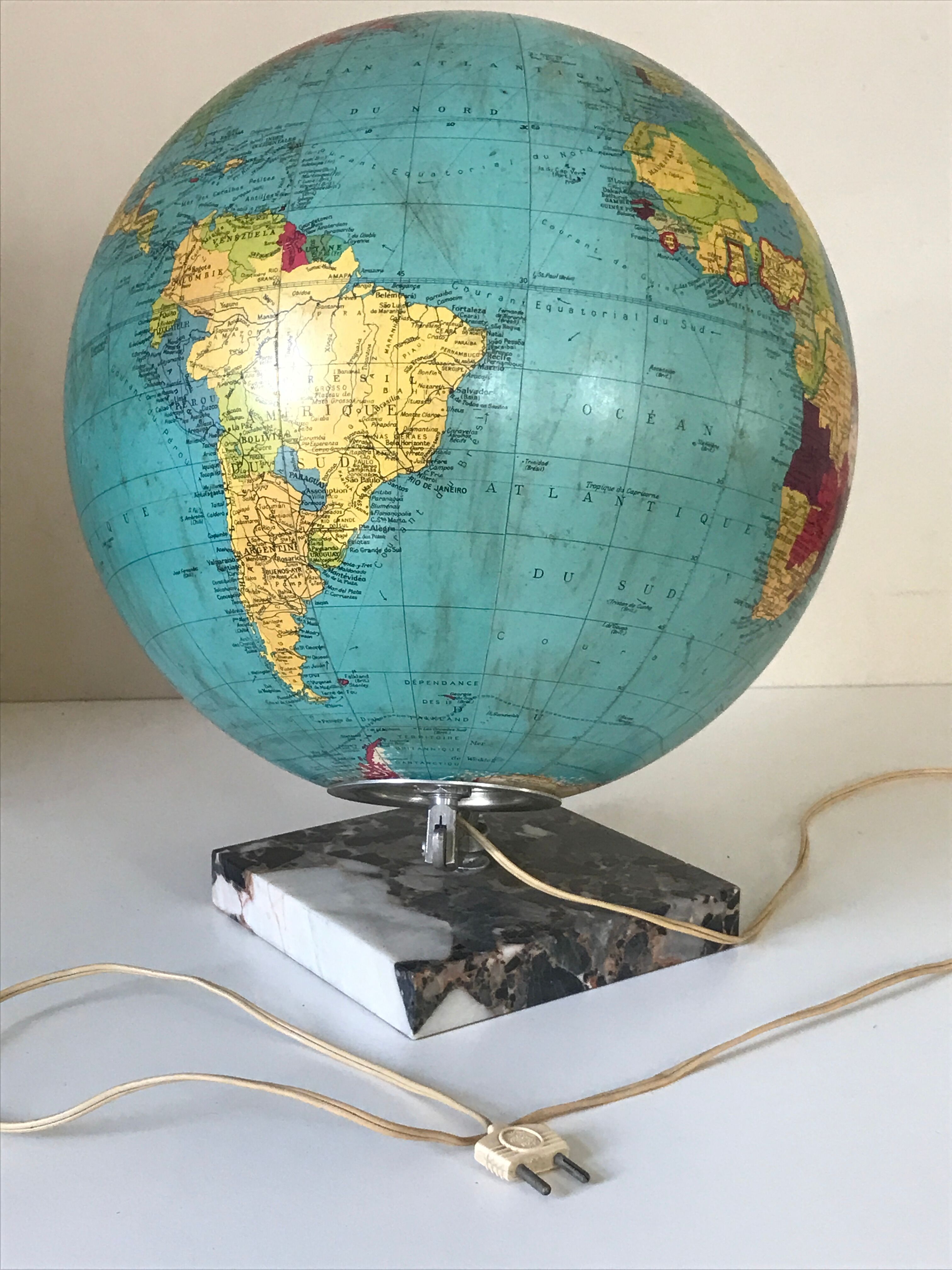 Luminous glass globe 1962