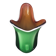 Colourful Murano-style vase