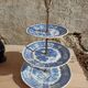 Serviteur 3 plateaux villeroy & boch burgenland de couleur bleu