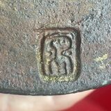 Salt box, Guérande ceramic salt box, signature to identify - 19 cm