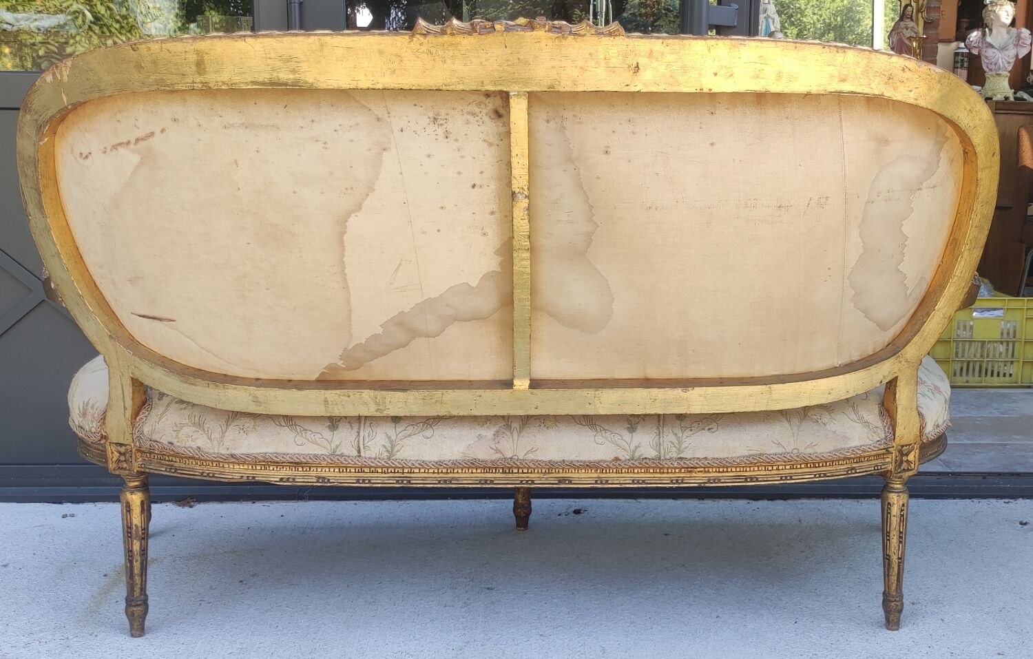 Old Louis XVI style bench