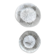 Vintage floral glass plates from Sweden by Ann Wärff for Kosta Boda, set of 11.