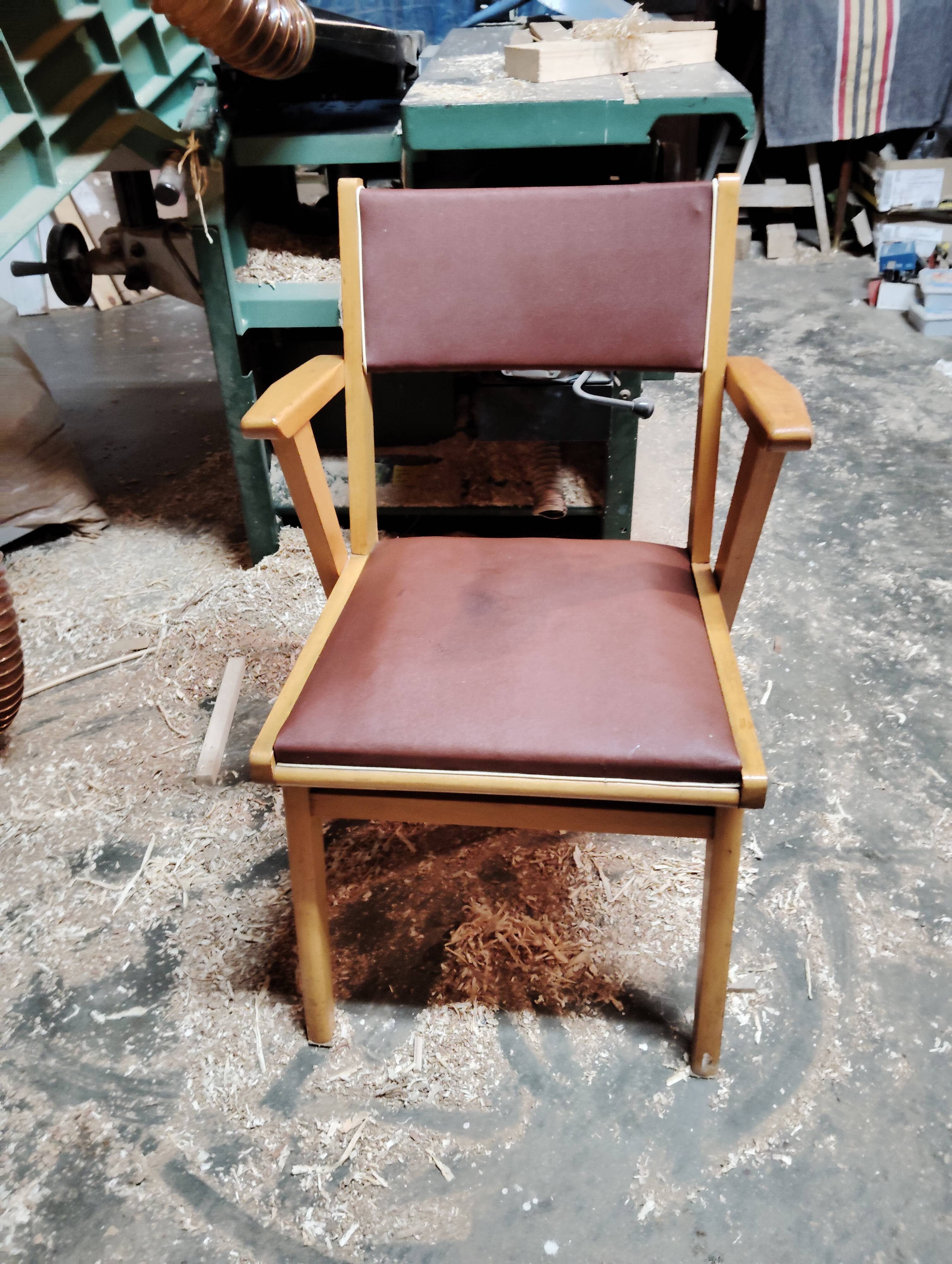 Vintage bridge armchair