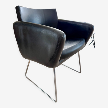 Fauteuil vintage de Joseph André Motte pour Steiner 1950