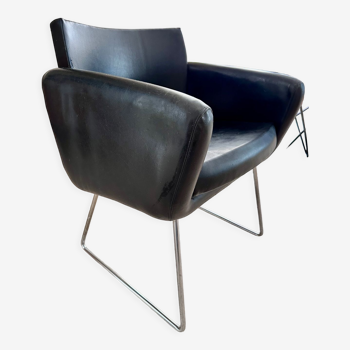 Vintage armchair by Joseph André Motte for Steiner 1950