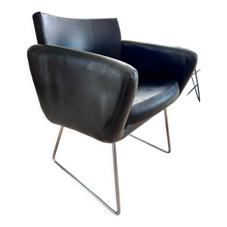 Fauteuil vintage de Joseph André Motte pour Steiner 1950