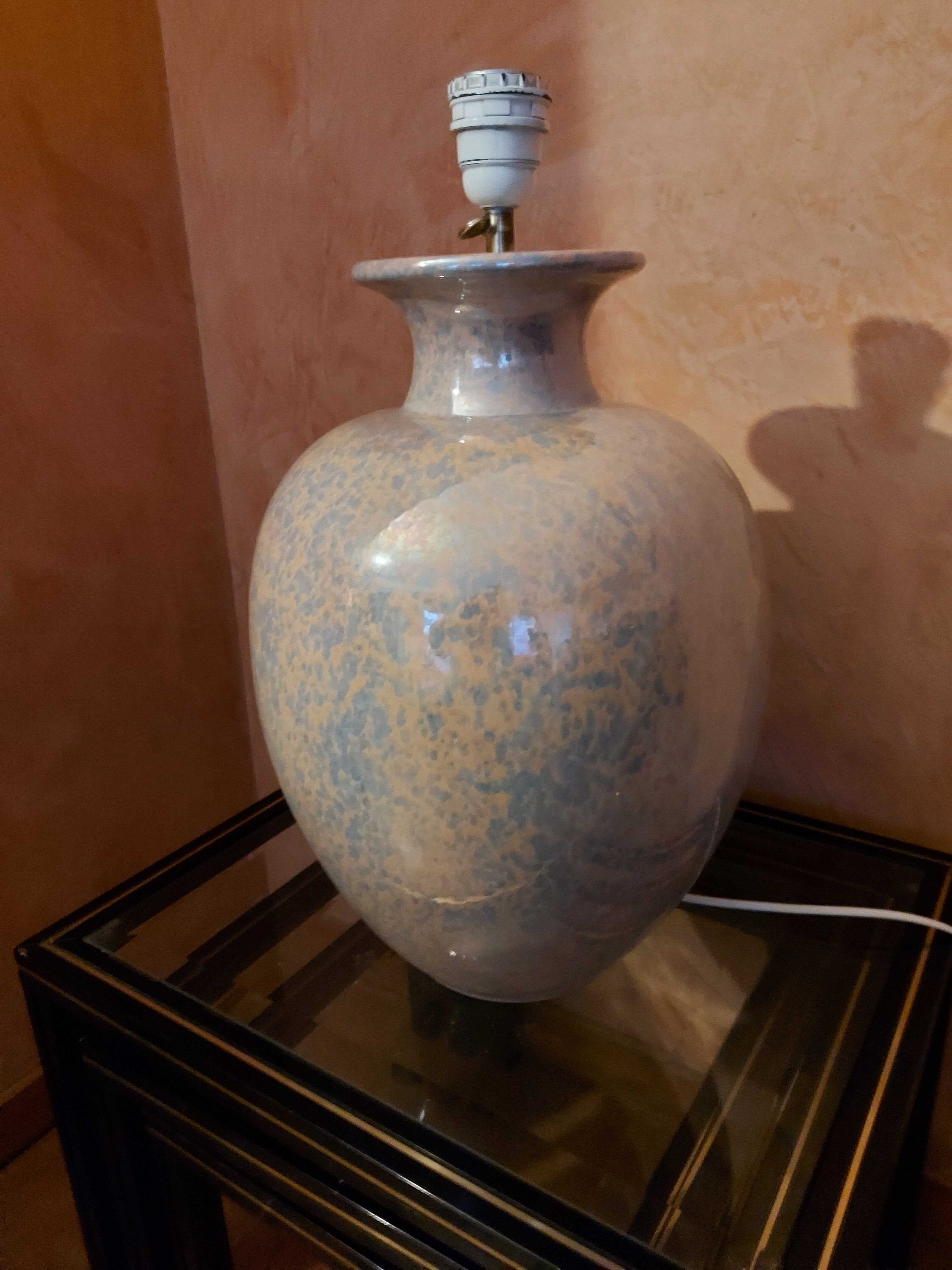 Large ceramic lamp Jacques Molin