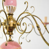 Flemish Ceramic Floral Chandelier