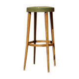 Baumann stool 895 G2 in green leather