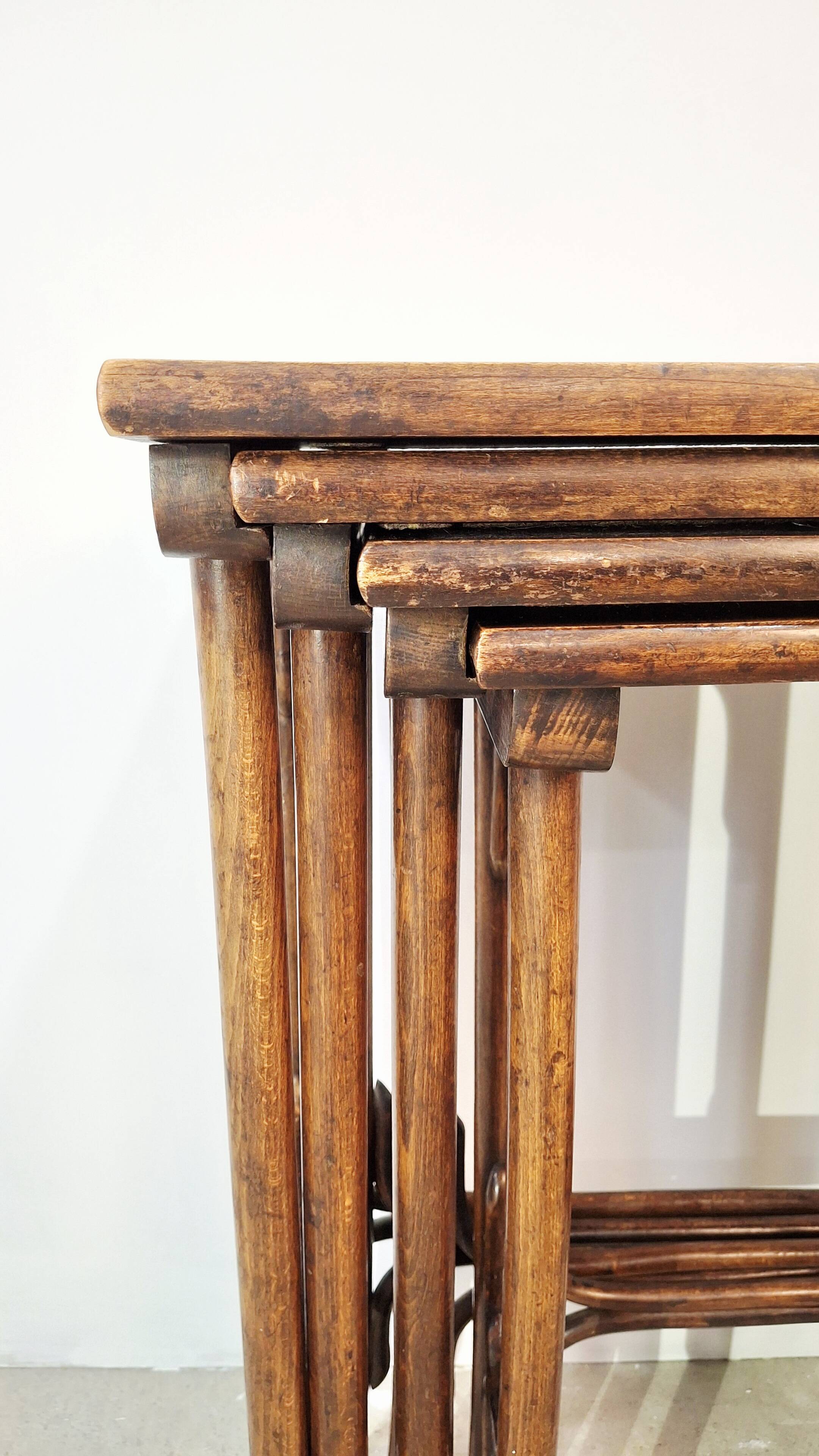 Thonet Bentwood Nesting Tables Set of 4