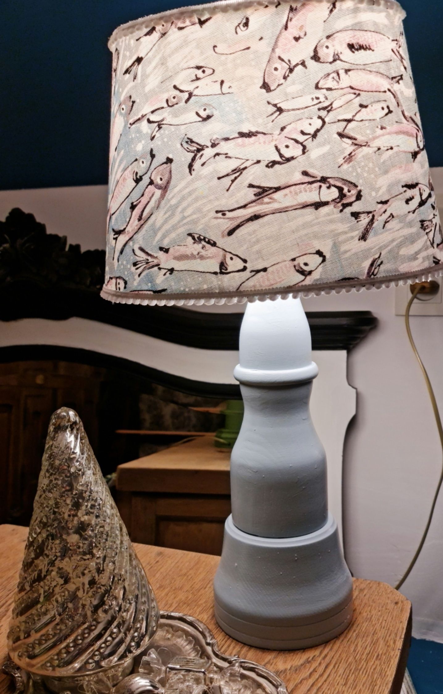 Lamp foot drinks cabinetmaker abbat day fabrics creator