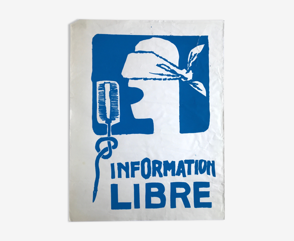 Original poster of May 68 "Free Information"