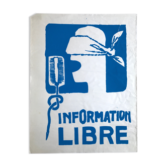 Original poster of May 68 "Free Information"