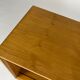 Vintage walnut shelf nightstand 60s mid-century bookcase