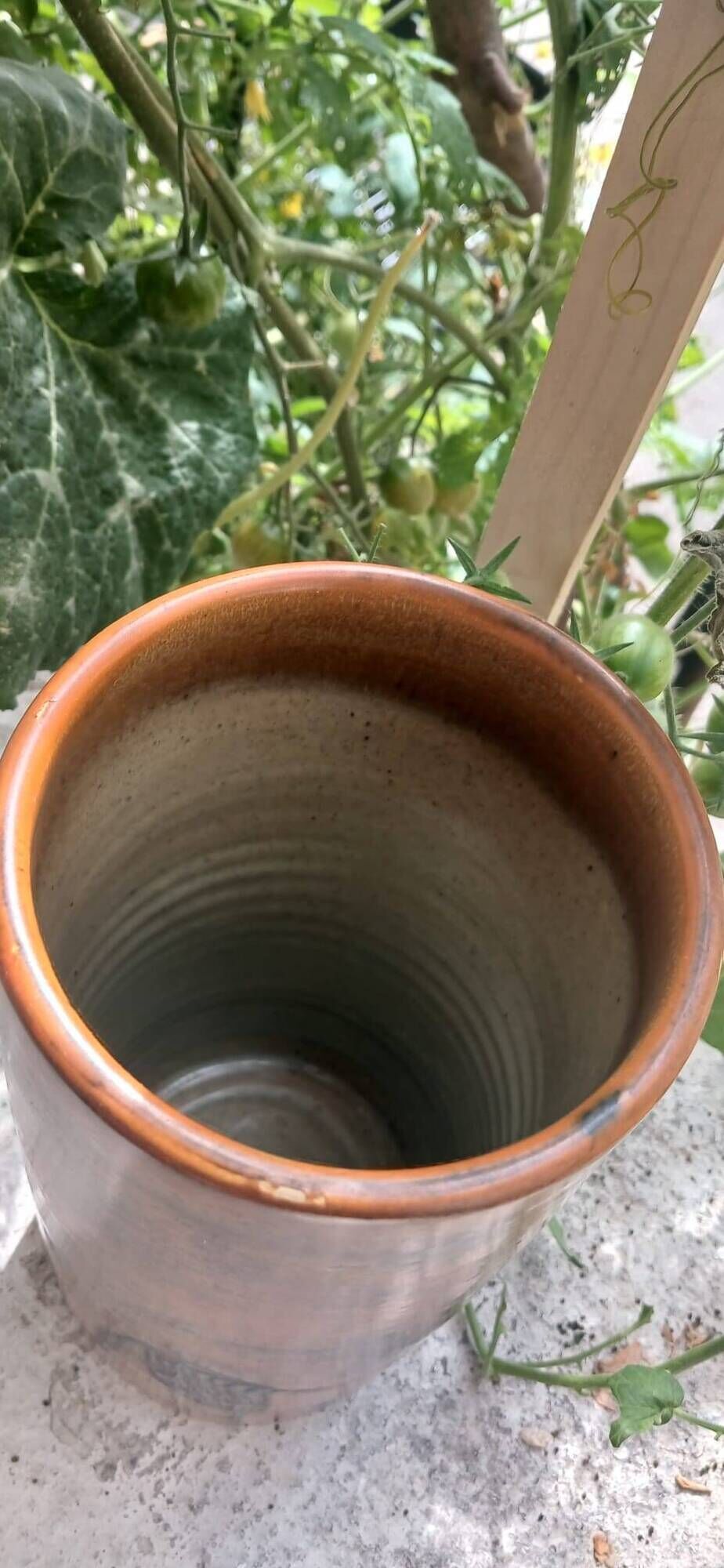 Cylindrical vase J.blin / cylindrical vase Roger Capron