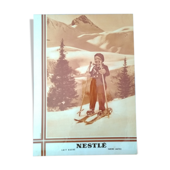 A Nestlé ad with brilliant lamination from a review of the 30s