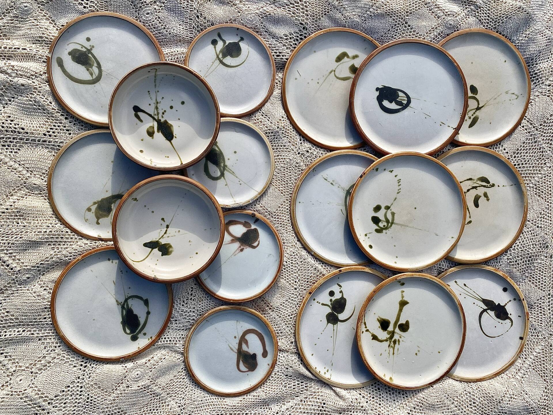 Madeleine Brault pottery service La Colombe 1960s