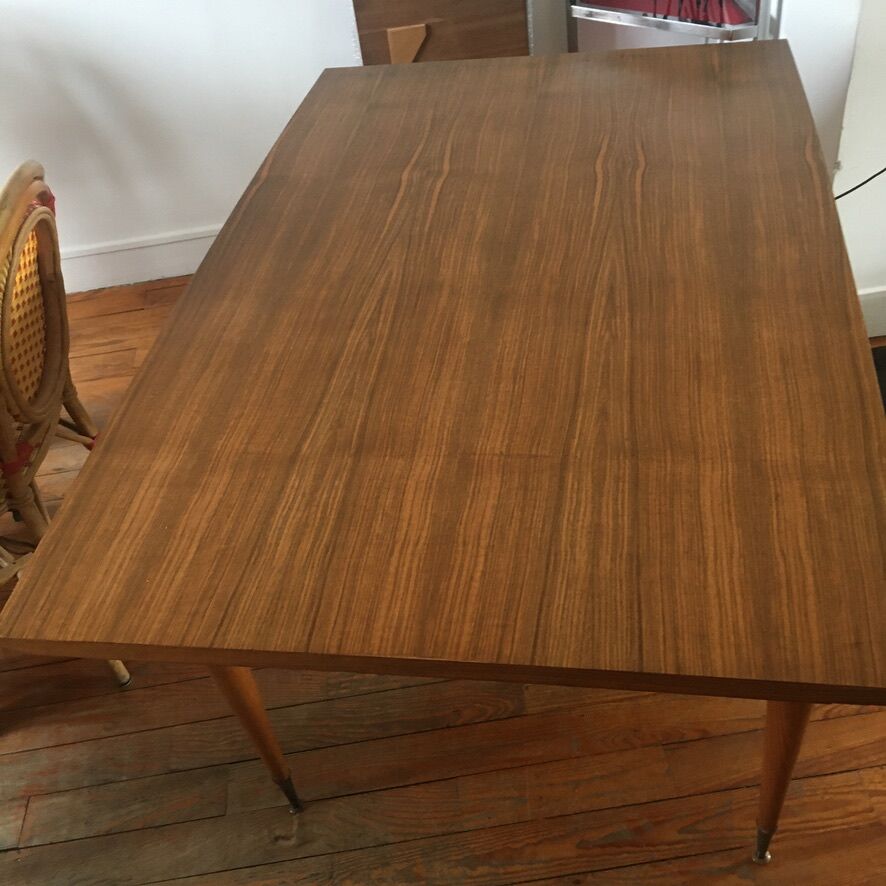 Table en placage de palissandre années 50