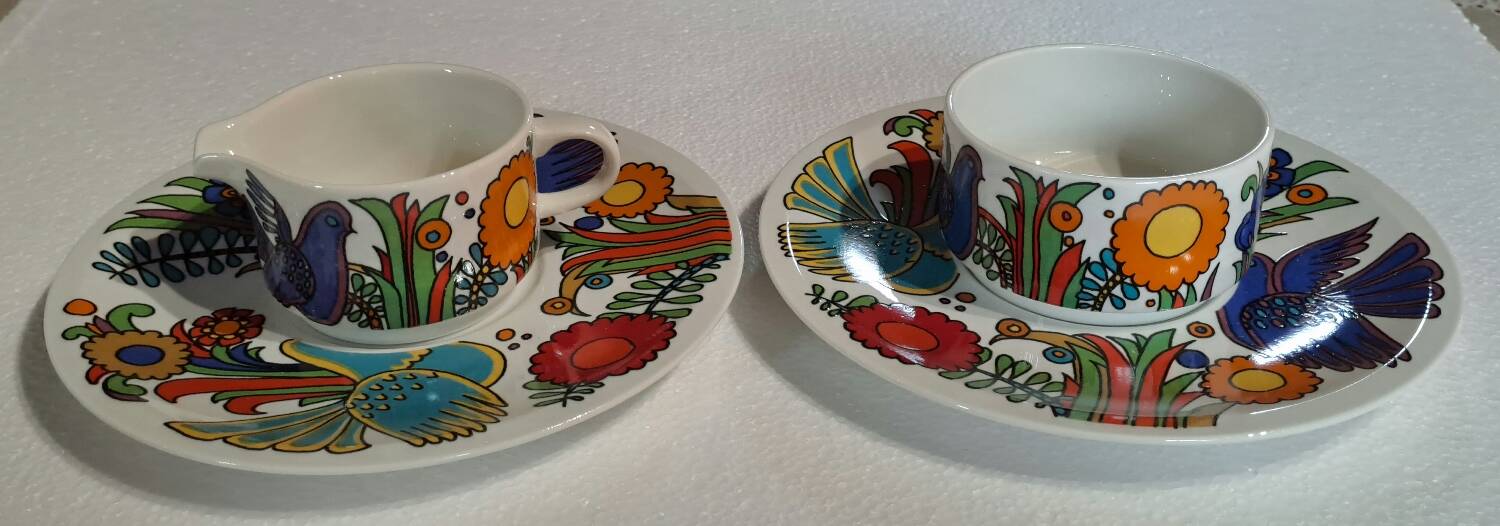 Villeroy and Boch Acapulco model ramekin creamer saucer set