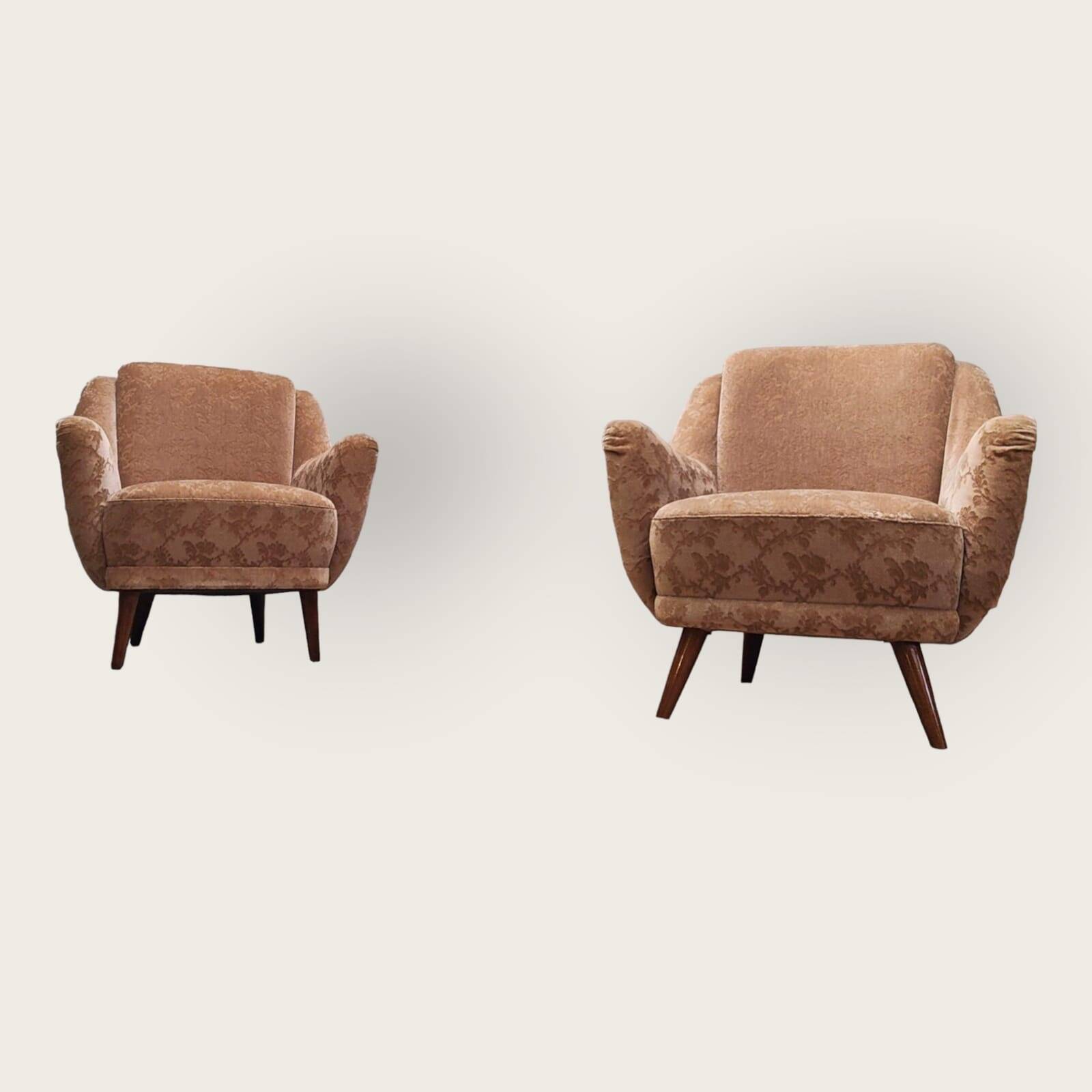 Twee Mid Century fauteuils